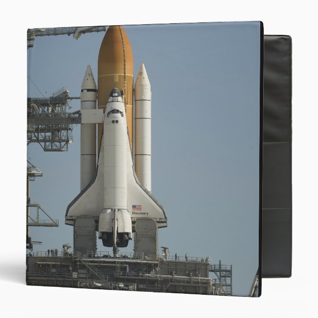 Space Shuttle Discovery sits ready 3 Ring Binder (Front/Inside)