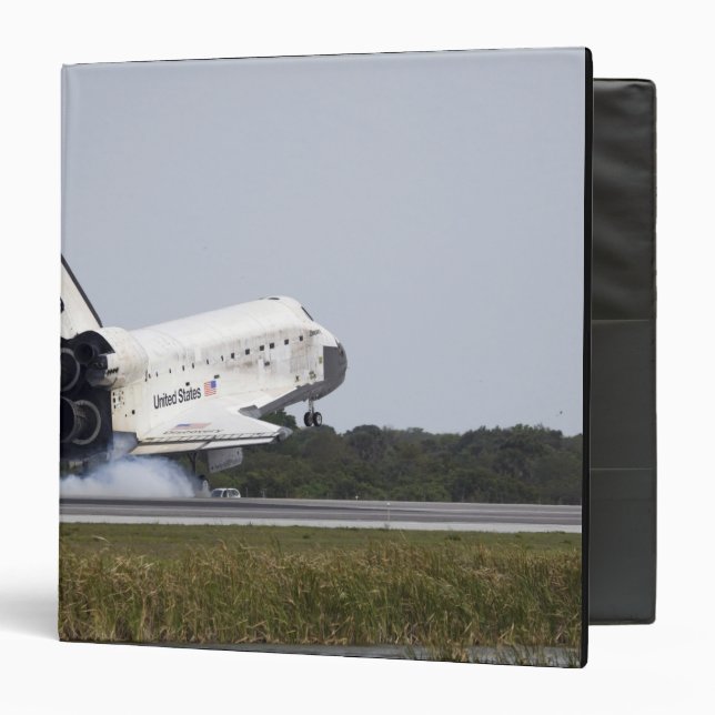 Space Shuttle Discovery touches down 2 3 Ring Binder (Front/Inside)