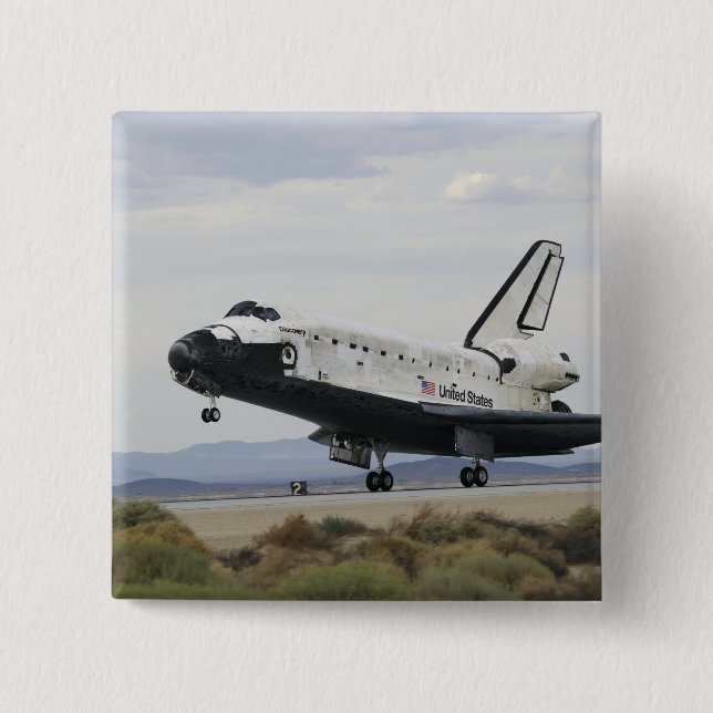 Space Shuttle Discovery's main landing gear Pinback Button (Front)