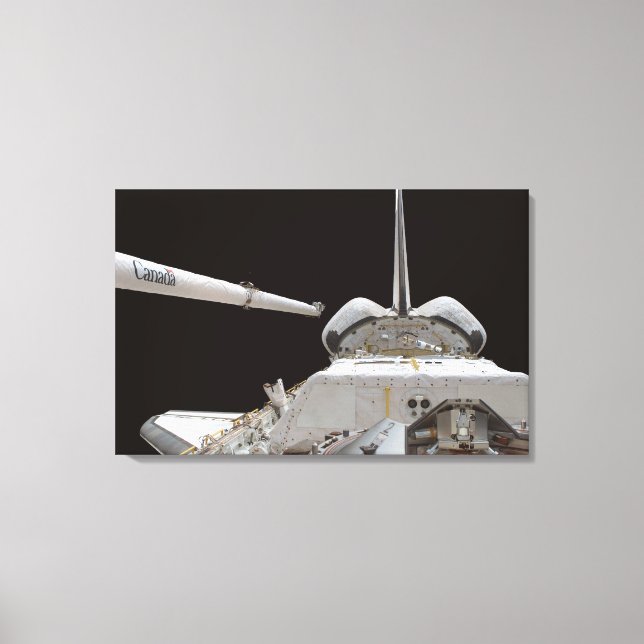 Space Shuttle Discovery's payload bay Canvas Print (Front)