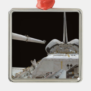 Space Shuttle Discovery's payload bay Metal Ornament