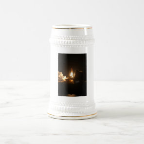 Space Shuttle Earth Orbital Spacecraft Night Canva Beer Stein