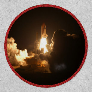 Space Shuttle Earth Orbital Spacecraft Night Canva Patch