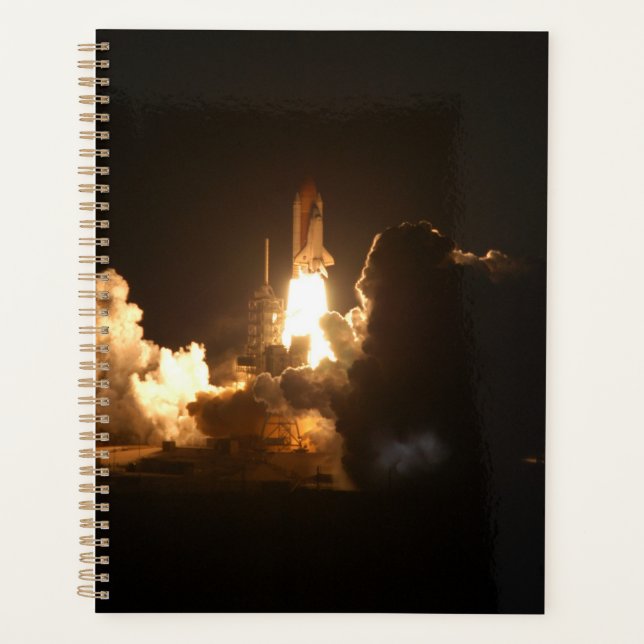 Space Shuttle Earth Orbital Spacecraft Night Canva Planner (Front)