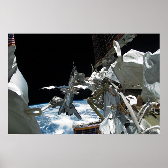 Space Shuttle Endeavor & ISS Poster (Front)