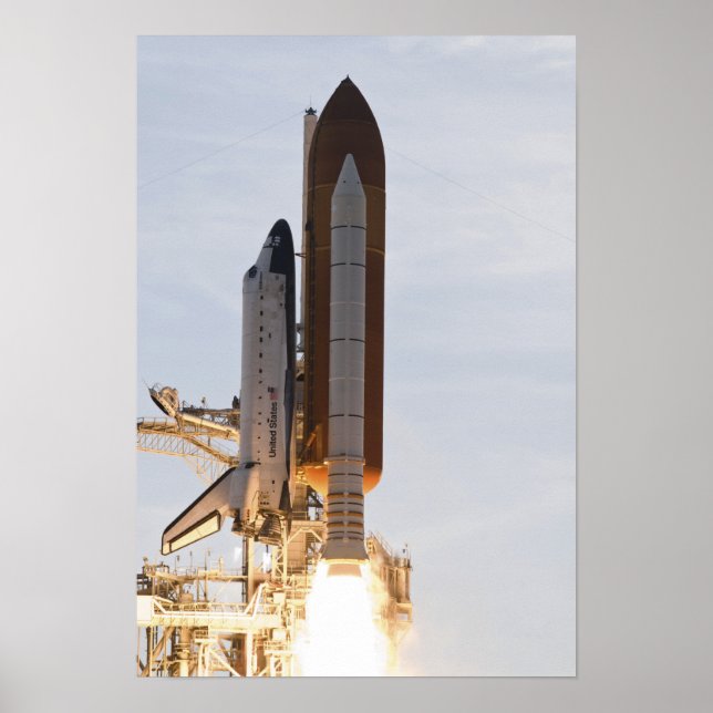 Space Shuttle Endeavor lifts off 2 Poster (Front)