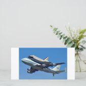 Space Shuttle Endeavor Photo Card (Standing Front)