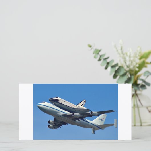 Space Shuttle Endeavor Photo Card (Standing Front)