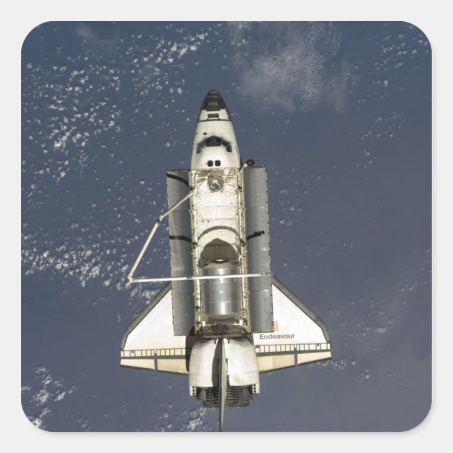 Space Shuttle Endeavour 16 Square Sticker (Front)