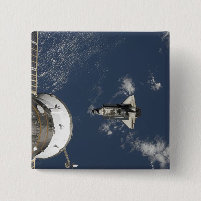 Space Shuttle Endeavour 17 Button (Front)