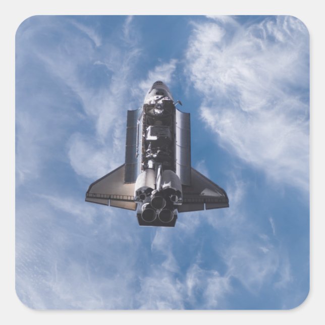 Space Shuttle Endeavour 22 Square Sticker (Front)