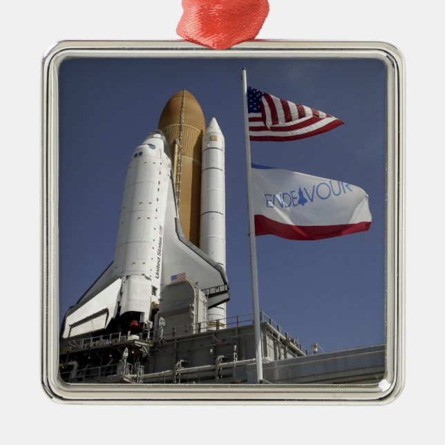 Space Shuttle Endeavour 2 Metal Ornament (Front)