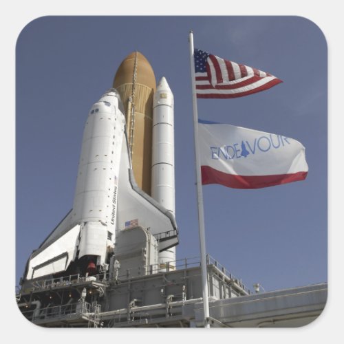 Space Shuttle Endeavour 2 Square Sticker