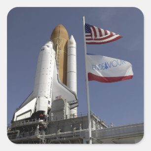 Space Shuttle Endeavour 2 Square Sticker