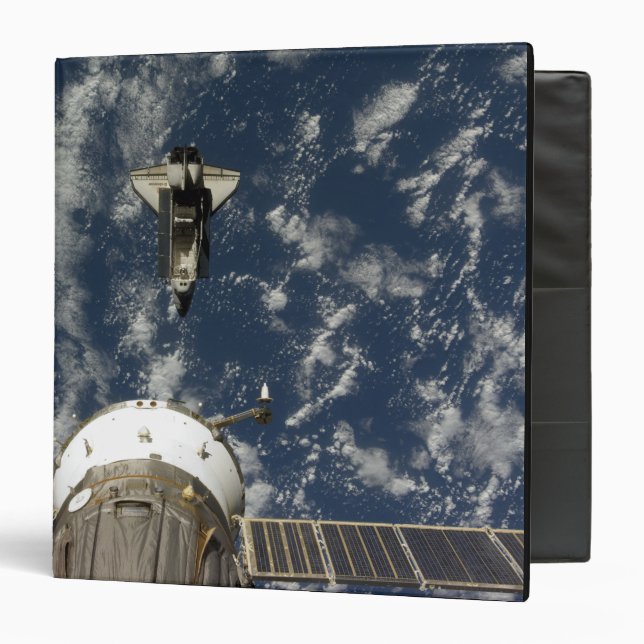Space Shuttle Endeavour and a Soyuz spacecraft Binder (Front/Inside)