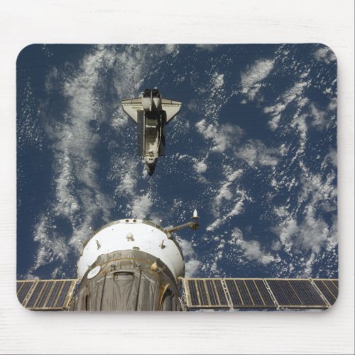 Space Shuttle Endeavour and a Soyuz spacecraft Mouse Pad