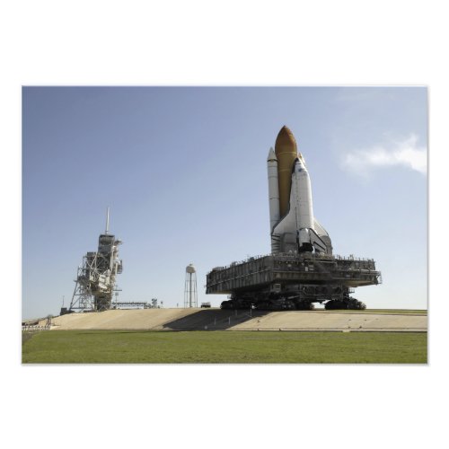 Space Shuttle Endeavour approaches the launch p Photo Print