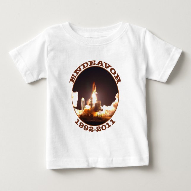 Space Shuttle Endeavour Final Launch Baby T-Shirt (Front)