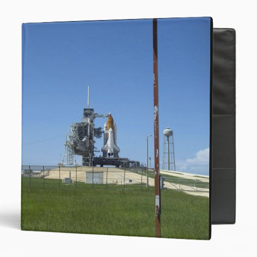 Space shuttle Endeavour is framed by a windsock 3 Ring Binder