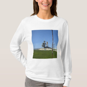 Space shuttle Endeavour is framed by a windsock T-Shirt