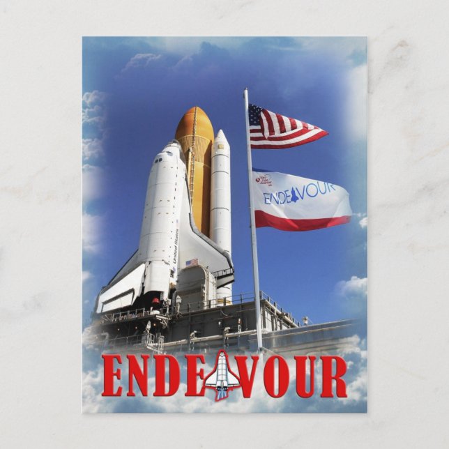Space Shuttle Endeavour, Kennedy Space Center Postcard (Front)