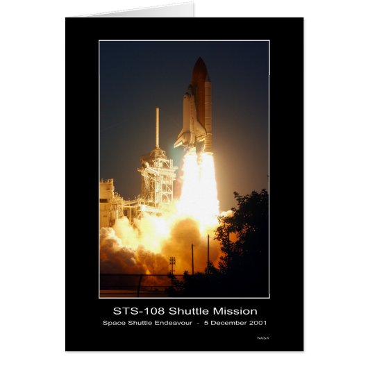 Space Shuttle Endeavour Lift-off S... - Customized Cards (Front)