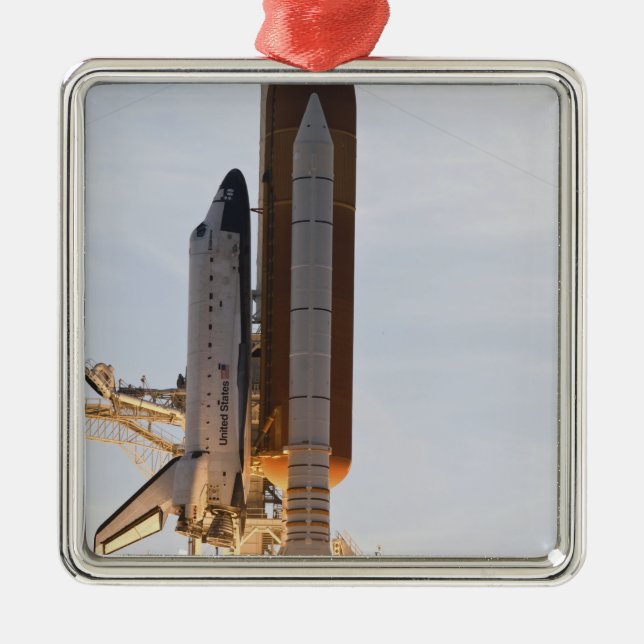 Space Shuttle Endeavour lifts off 2 Metal Ornament (Front)