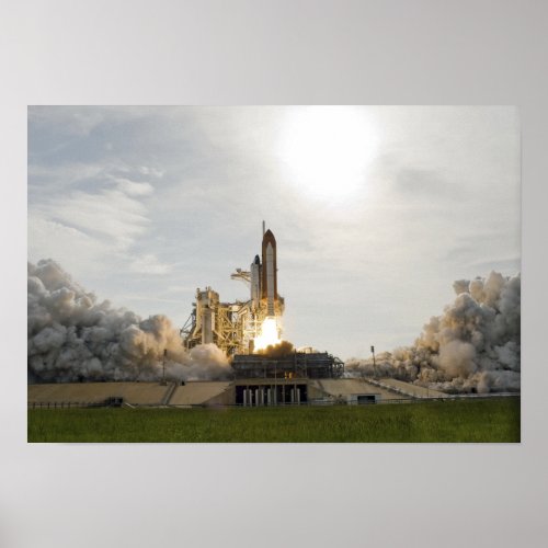 Space Shuttle Endeavour lifts off 6 Poster