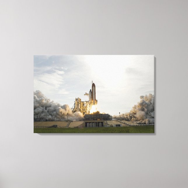 Space Shuttle Endeavour lifts off 8 Canvas Print (Front)