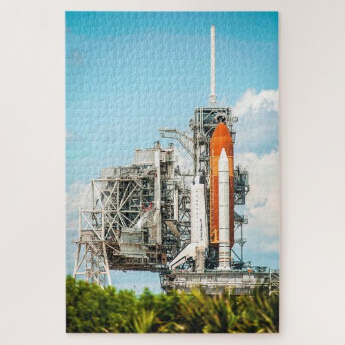 Space Shuttle Endeavour On Launch Pad Photo Jigsaw Puzzle