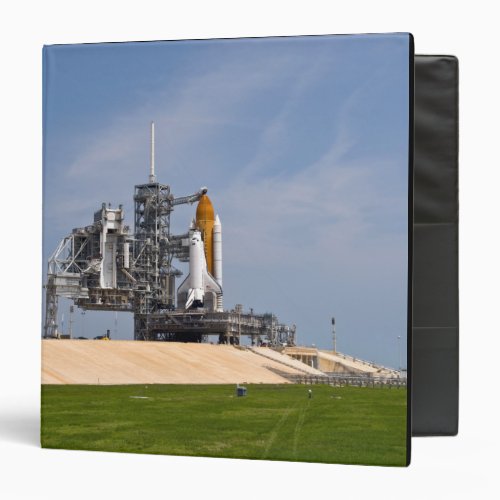 Space Shuttle Endeavour on the launch pad 4 3 Ring Binder