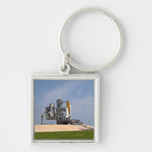 Space Shuttle Endeavour on the launch pad 4 Keychain