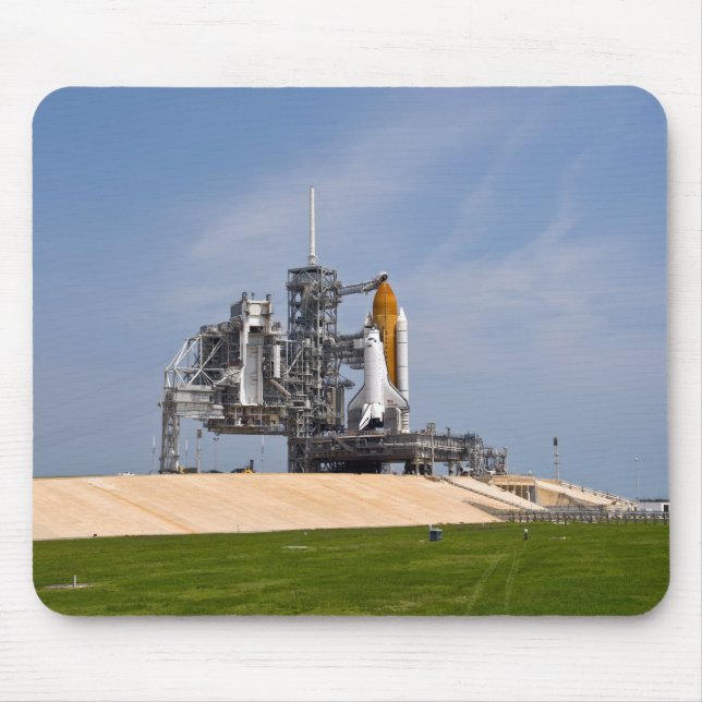 Space Shuttle Endeavour on the launch pad 4 Mouse Pad (Front)