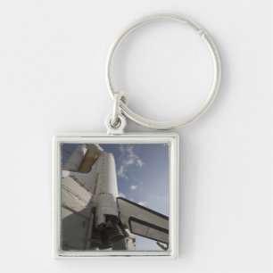 Space Shuttle Endeavour on the launch pad 6 Keychain