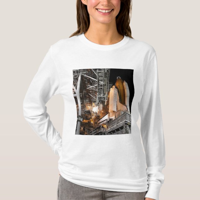 Space Shuttle Endeavour on the launch pad T-Shirt (Front)