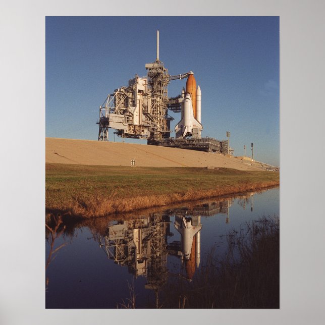 Space Shuttle Endeavour Prepares for Launch Poster (Front)