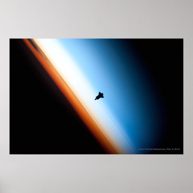 Space Shuttle Endeavour Silhouette Poster (Front)