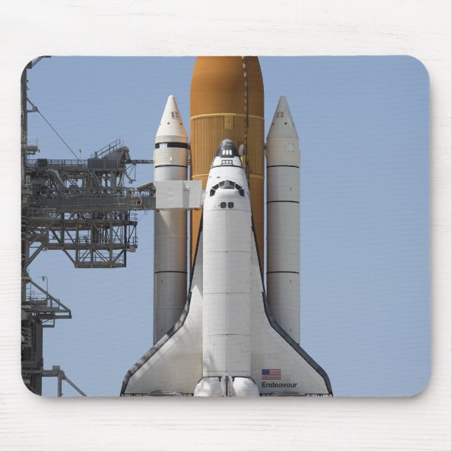 Space Shuttle Endeavour sits ready Mouse Pad (Front)