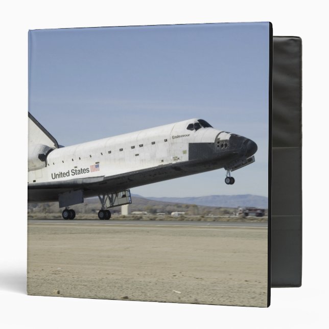 Space Shuttle Endeavour's main landing gear 3 Ring Binder (Front/Inside)