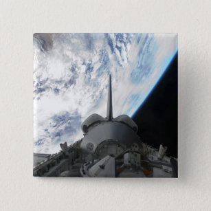 Space Shuttle Endeavour's payload bay 2 Pinback Button