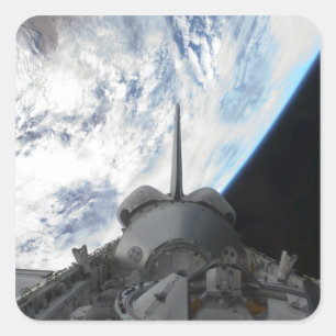 Space Shuttle Endeavour's payload bay 2 Square Sticker