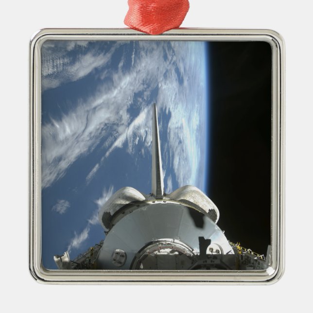 Space Shuttle Endeavour's payload bay Metal Ornament (Front)