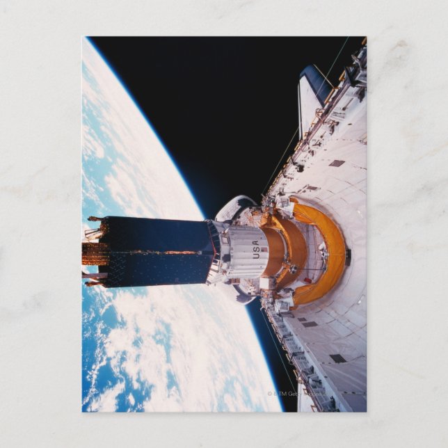 Space Shuttle in Orbit 2 Postcard (Front)
