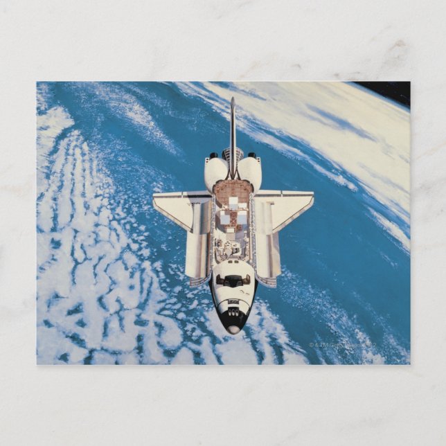 Space Shuttle in Orbit Postcard (Front)