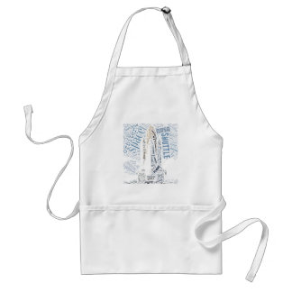 Space Shuttle in Tagxedo Adult Apron