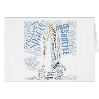 Space Shuttle in Tagxedo Cards