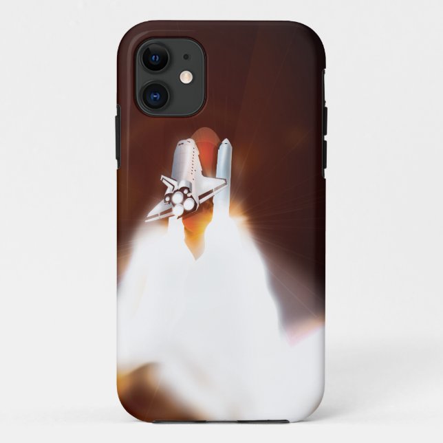 Space Shuttle Launch Illustration Case-Mate iPhone Case (Back)