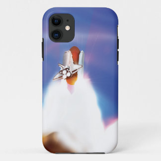 Space Shuttle Launch Illustration iPhone 11 Case