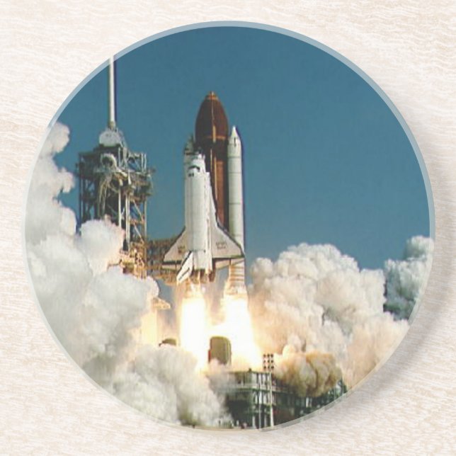 SPACE SHUTTLE LAUNCH - NASA ROCKET PHOTO COASTER (Front)