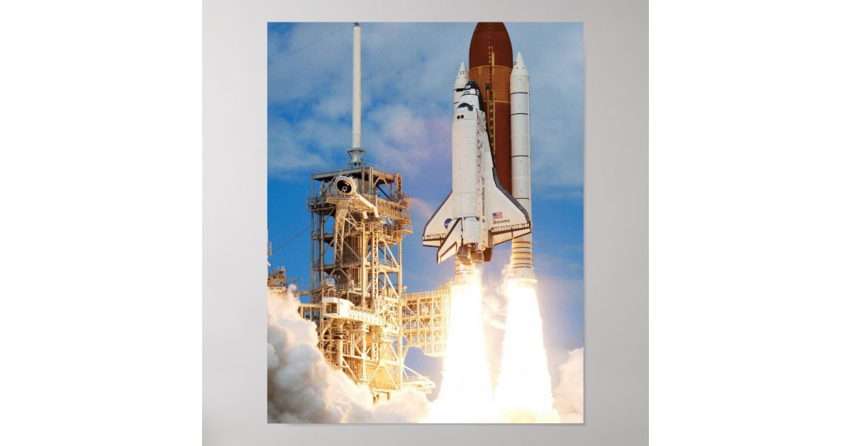 Space Shuttle Launch Poster | Zazzle